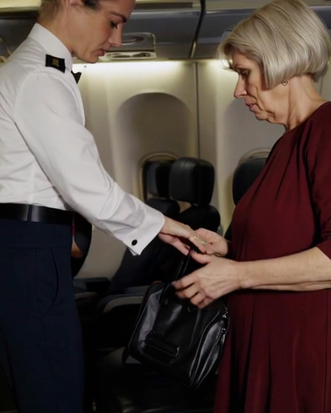 Flight Attendant Urged Me to Check My Husband’s Bag—What I Found Changed Everything