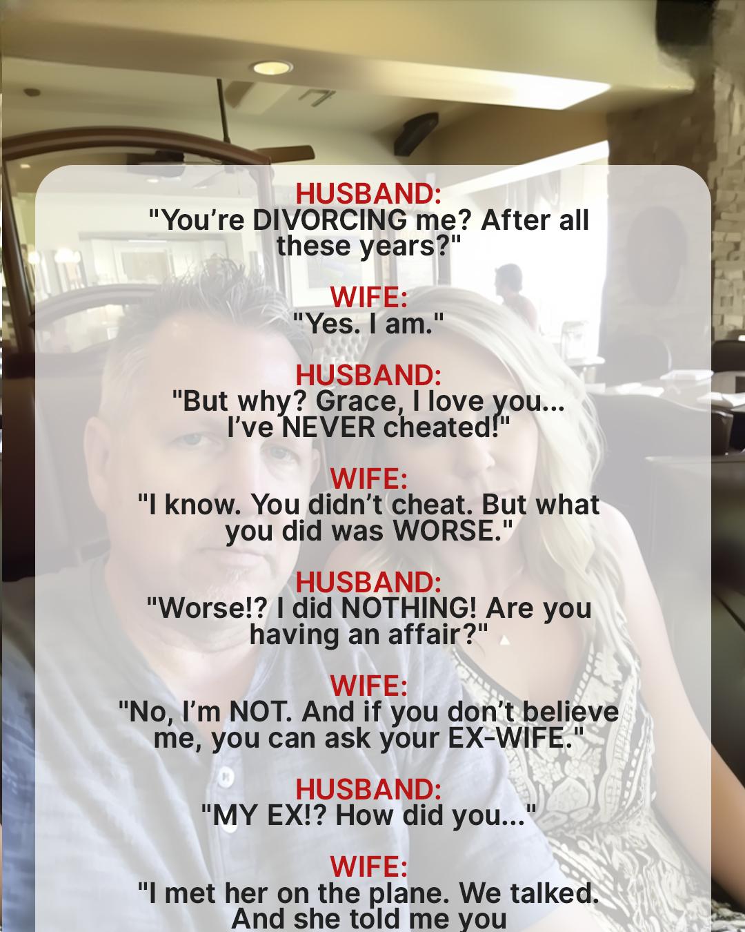 I Sat Next to My Husband’s Ex on a Flight — What She Told Me Ended My Marriage