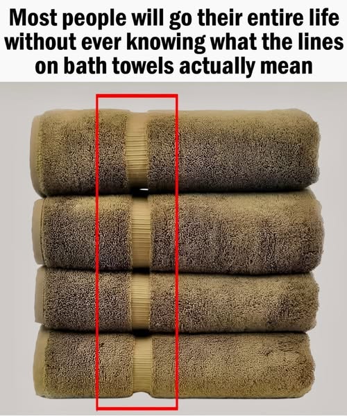 The Hidden Purpose Behind Bath Towel Lines