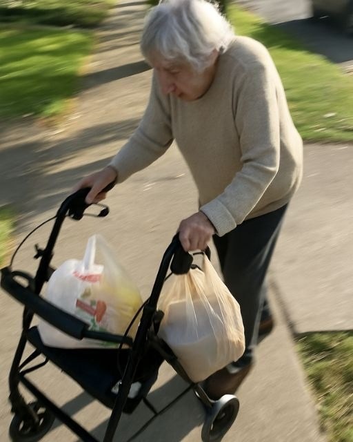 She Walked Six Blocks With a Walker to Deliver a Warm Message