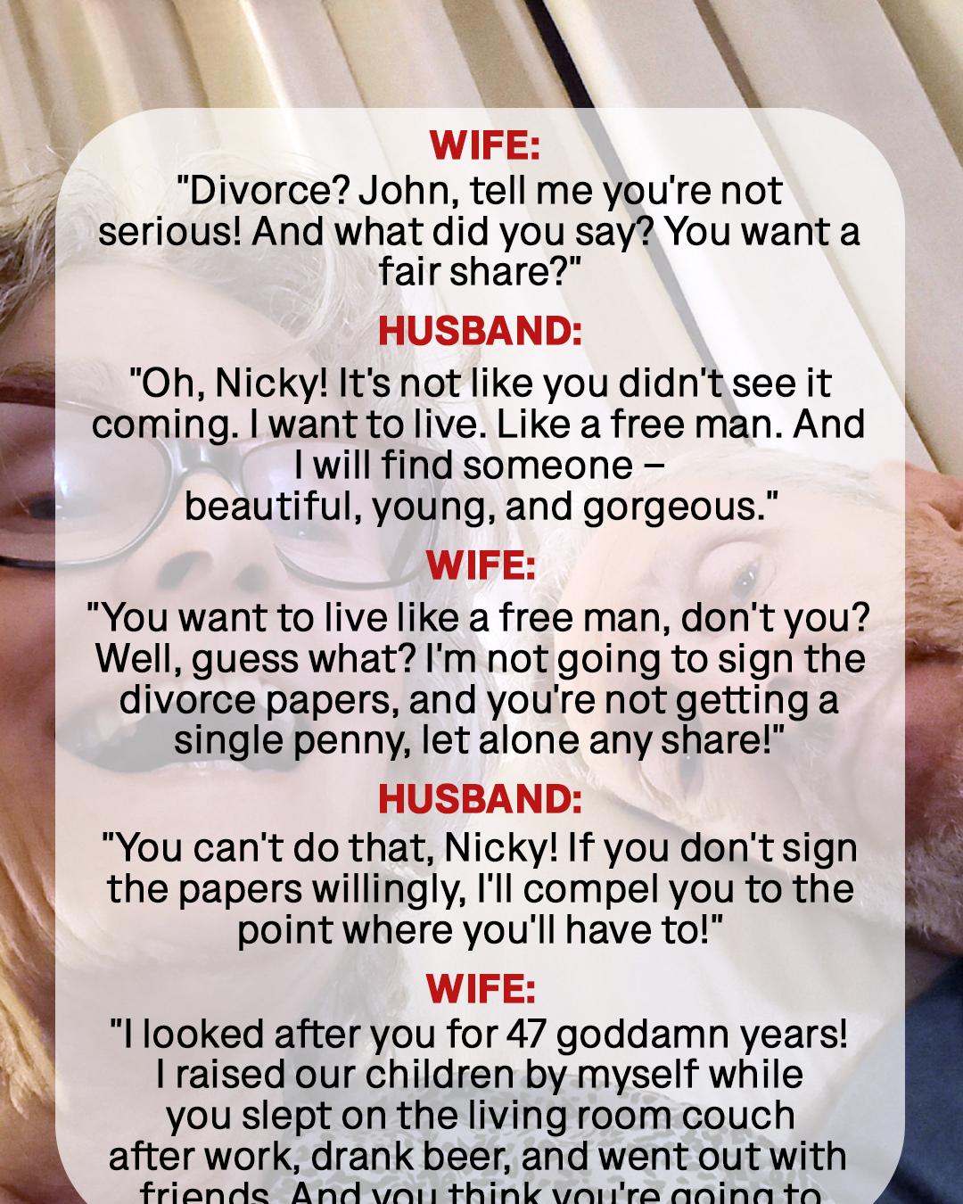 Husband Abandons Wife of 47 Years, Begs Forgiveness After Unexpected Turn