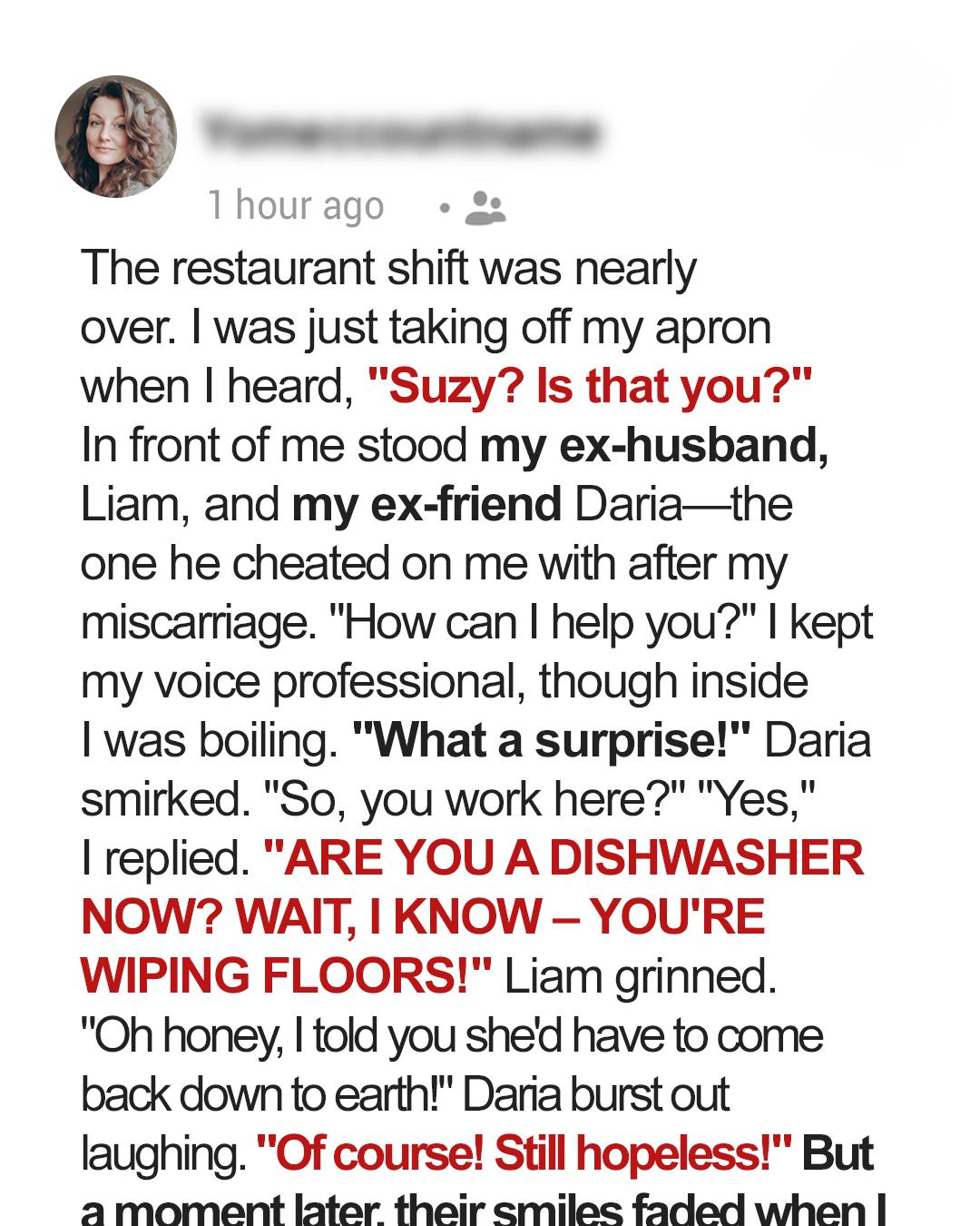 I Ran Into My Ex and His Mistress—They Mocked Me Until I Revealed the Truth