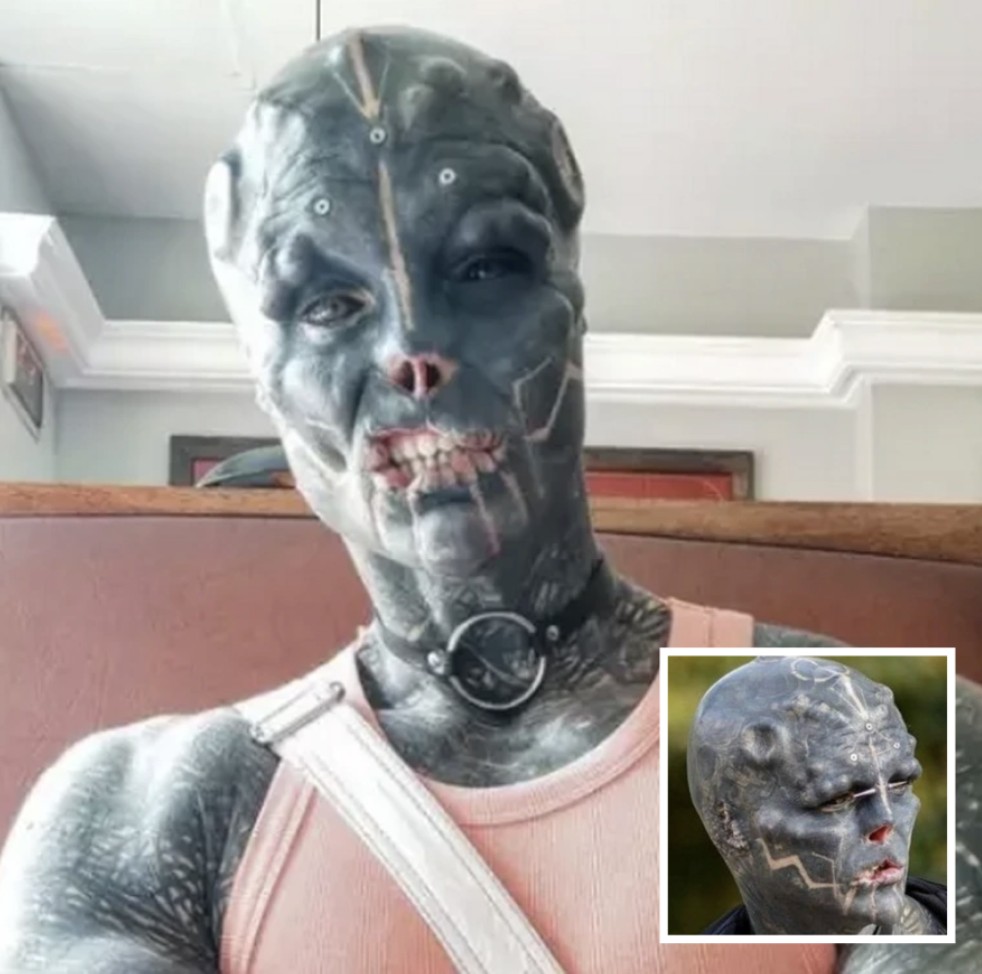 Man Undergoes Extreme Body Modifications to Become “Black Alien”—Now Struggles to Find Work