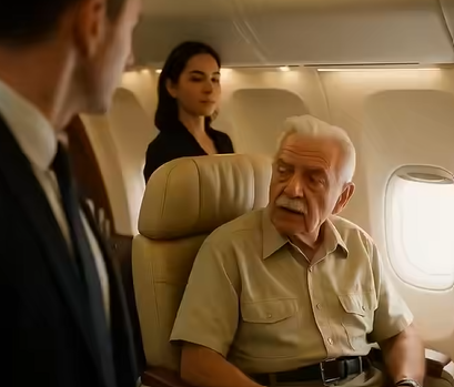 The Janitor in First Class: A Son’s Tribute That Left Everyone Speechless