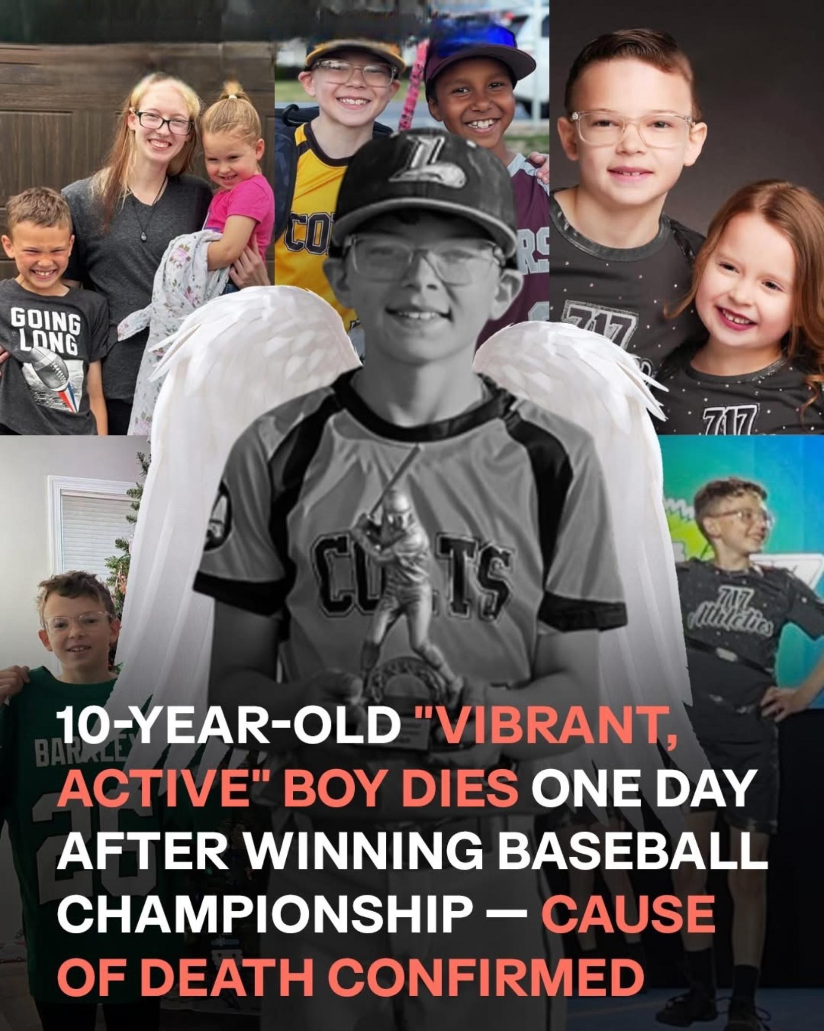 10-Year-Old Baseball Player Tragically Dies Day After Championship Win