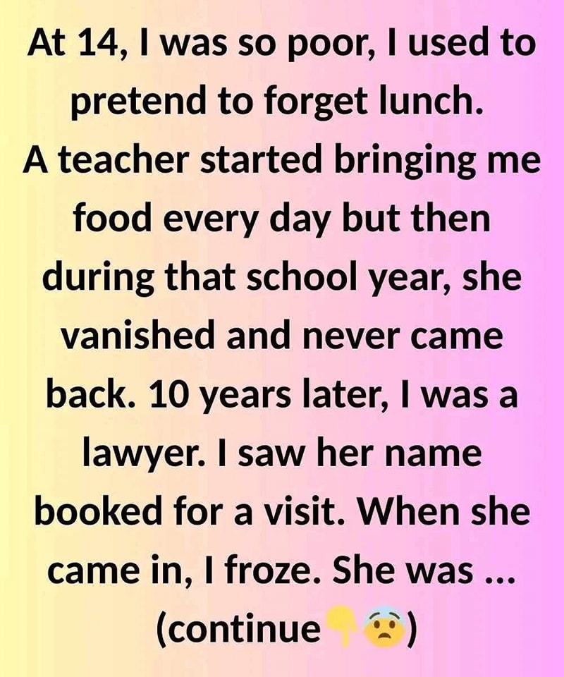 The Teacher Who Fed Me When I Was Hungry – And How I Repaid Her Years Later