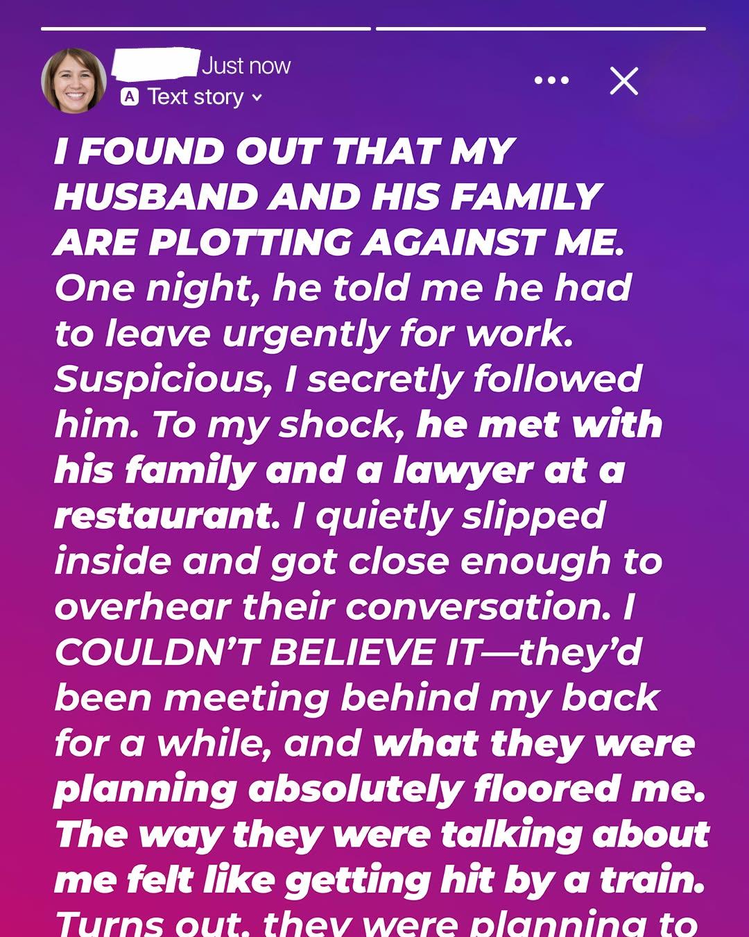 I Discovered My Husband’s Secret Family Meeting — What They Were Planning Left Me Speechless