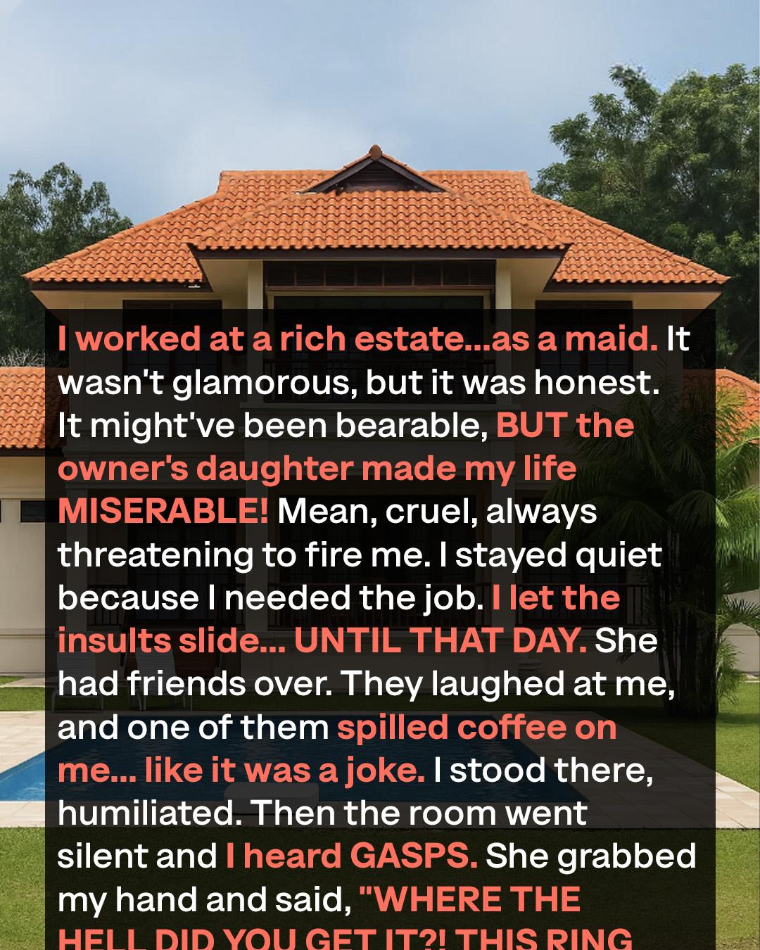 They Mocked Me for Being the Maid — Until I Showed Them the Ring That Changed Everything