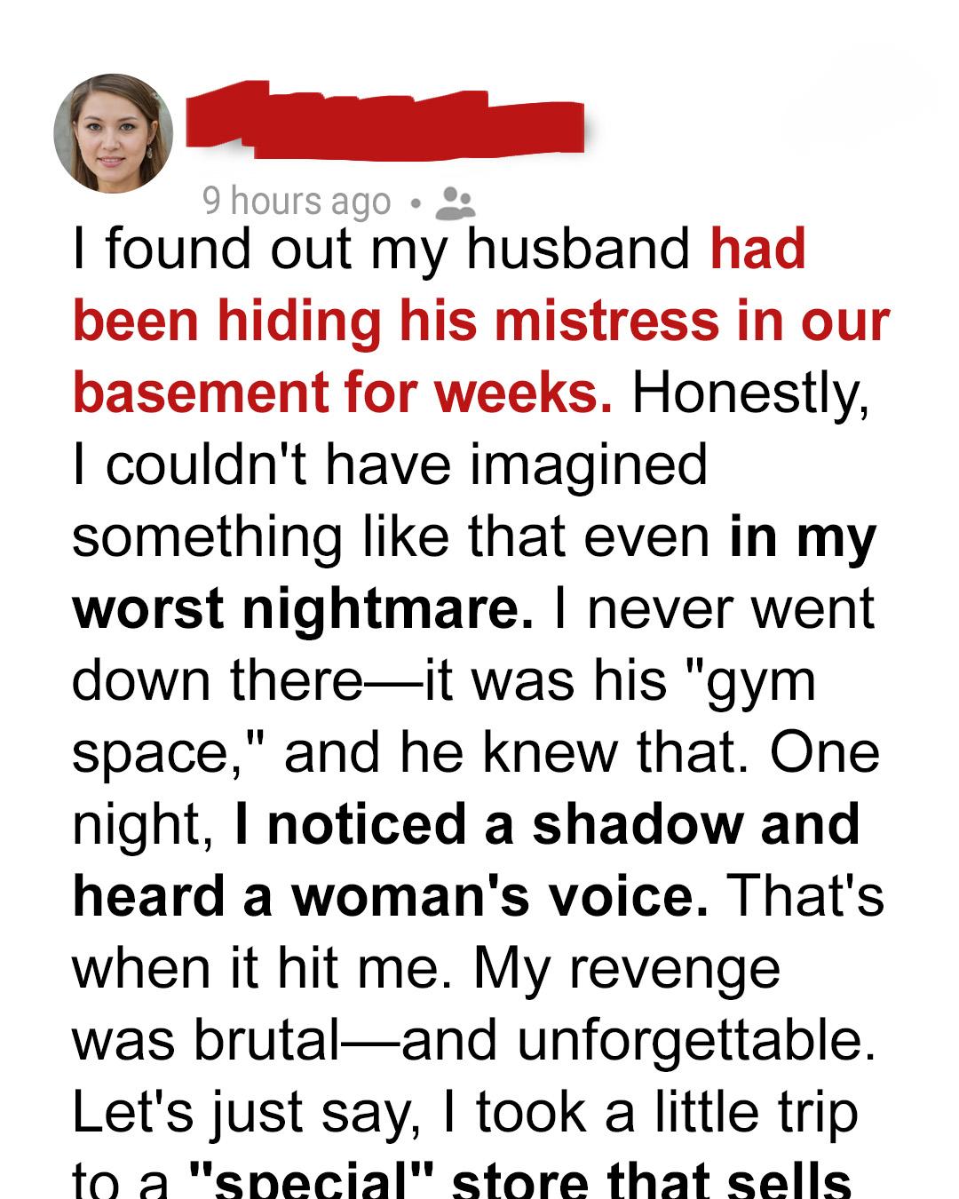 My Husband Hid His Mistress in Our Basement — I Took My Power Back with Quiet Revenge