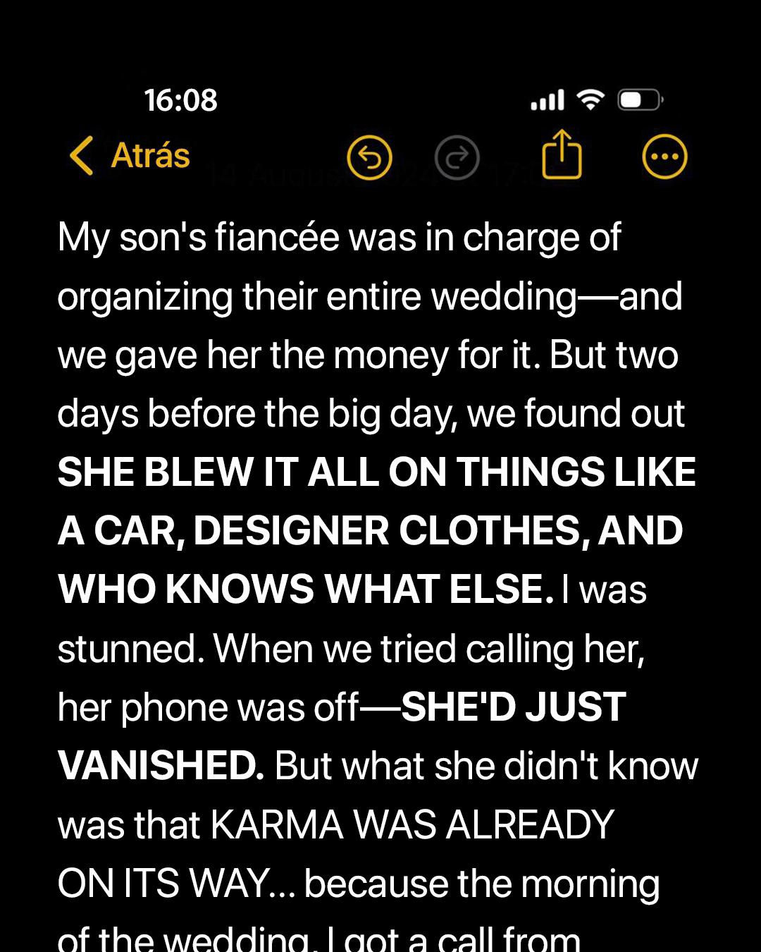 She Took the Wedding Money and Ran — But Karma Had Other Plans