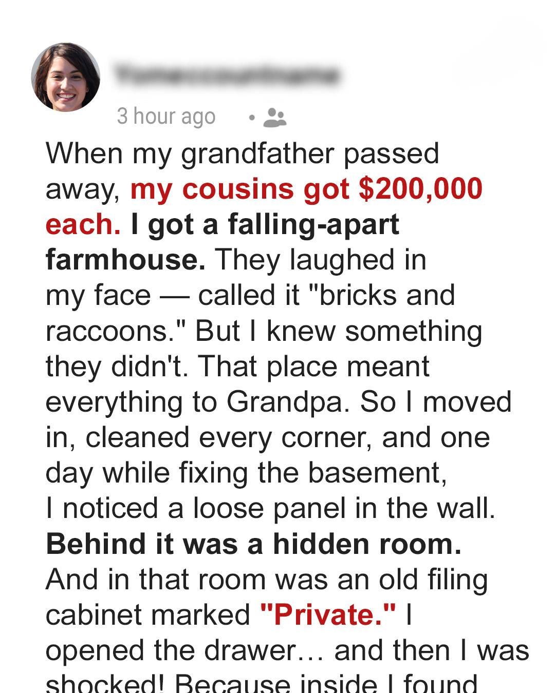 They Mocked My Inheritance—But Grandpa Left Me Something Worth Far More Than Money