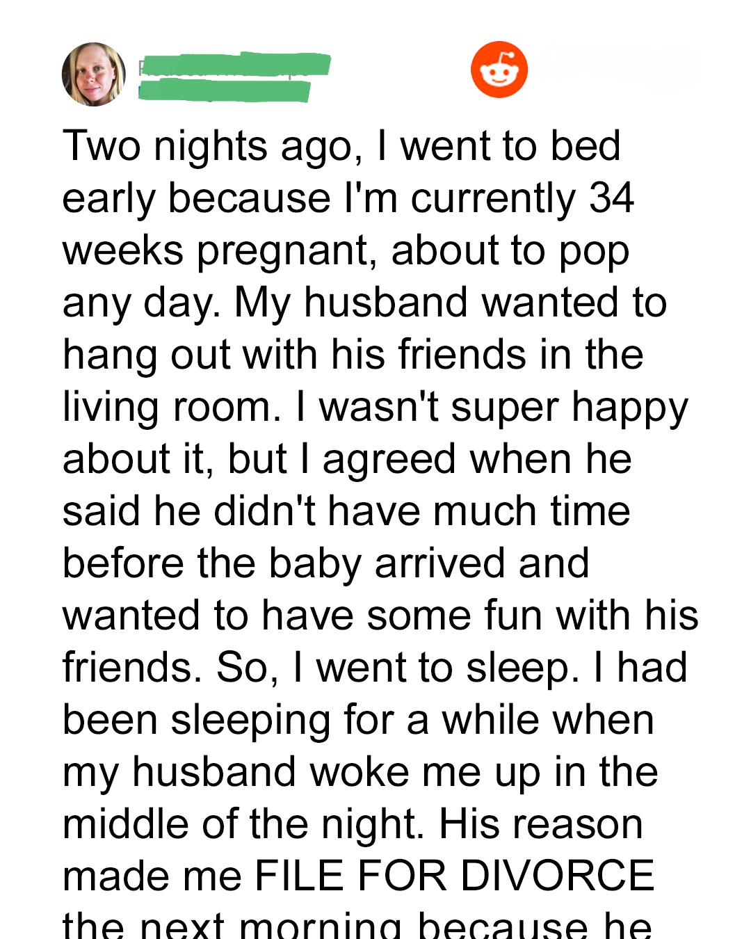 Pregnant Woman Files for Divorce After Husband’s Cruel Late-Night Prank