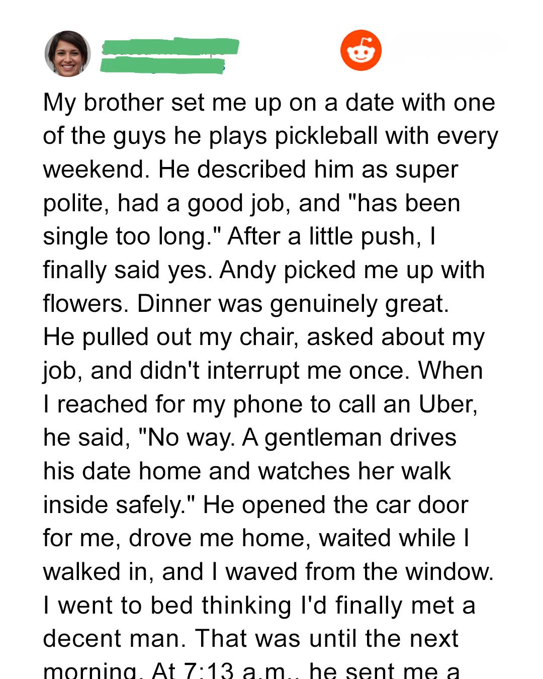 My Date Drove Me Home — Then Sent Me a Bill