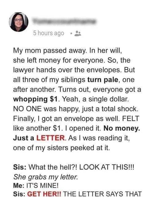 Mom’s Final Letter Changed Everything After Her Passing