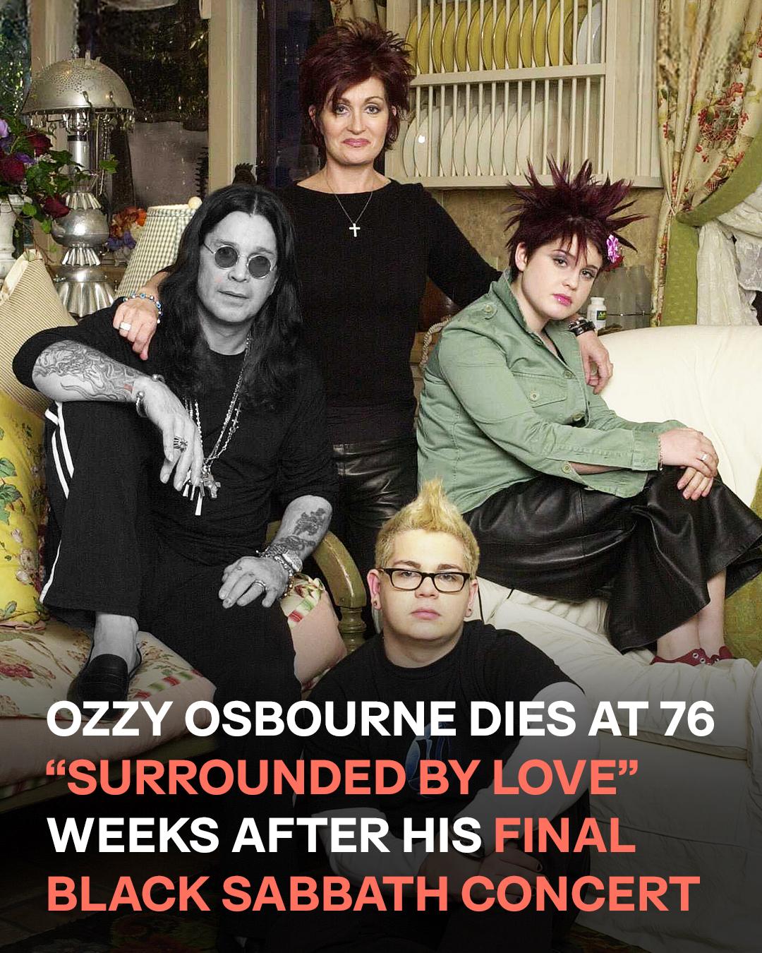 Ozzy Osbourne Passes Away Peacefully at 76, Surrounded by Loved Ones
