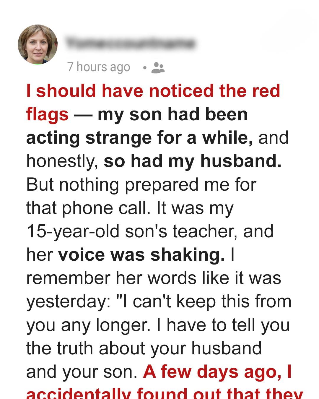 The Call That Changed Everything: What My Son’s Teacher Revealed About My Husband