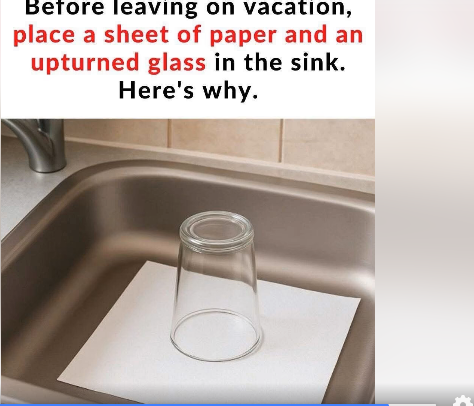 Don’t Skip This Quick Sink Trick Before Leaving Home