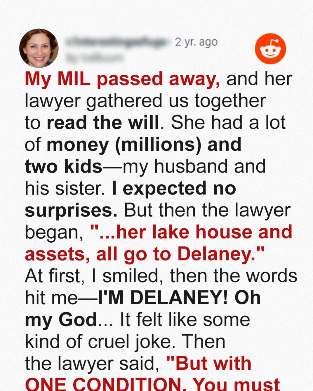 My Mother-in-Law Left Me Everything — But Her Will Came with a Shocking Condition My Mother-in-Law Left Me Everything — But Her Will Came with a Shocking Condition