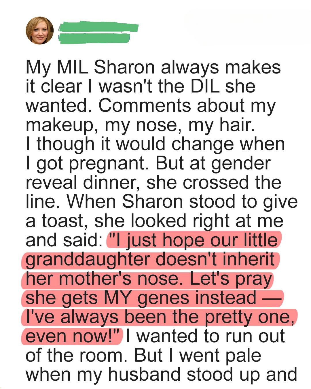 My Mother-in-Law’s Gender Reveal Dinner Took an Unexpected Turn
