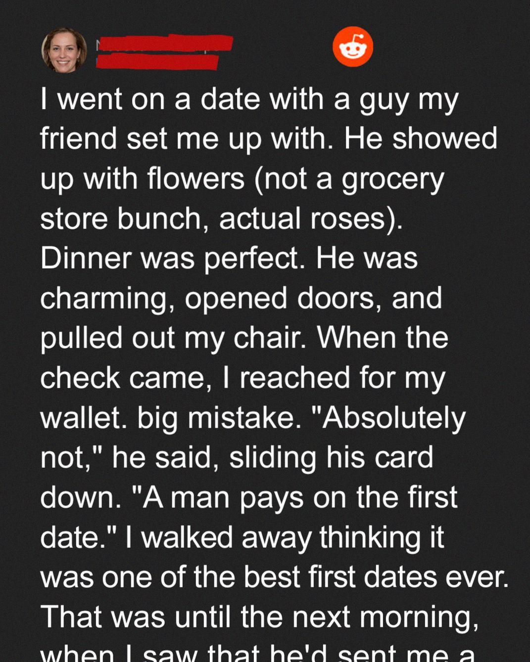 My Date Insisted on Paying the Bill — I Wish I’d Said No