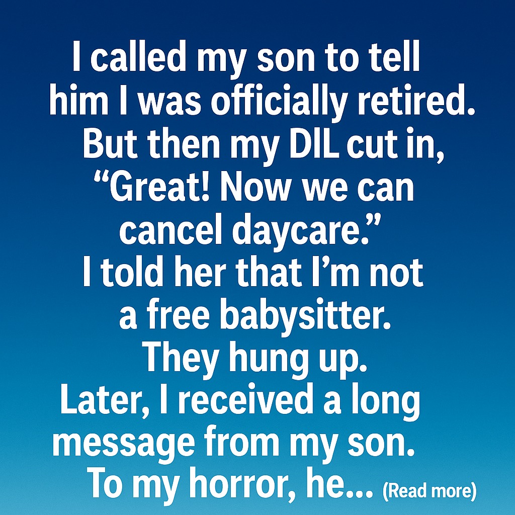 When I Retired, My Family Expected Too Much — How I Set Boundaries Without Losing Their Love