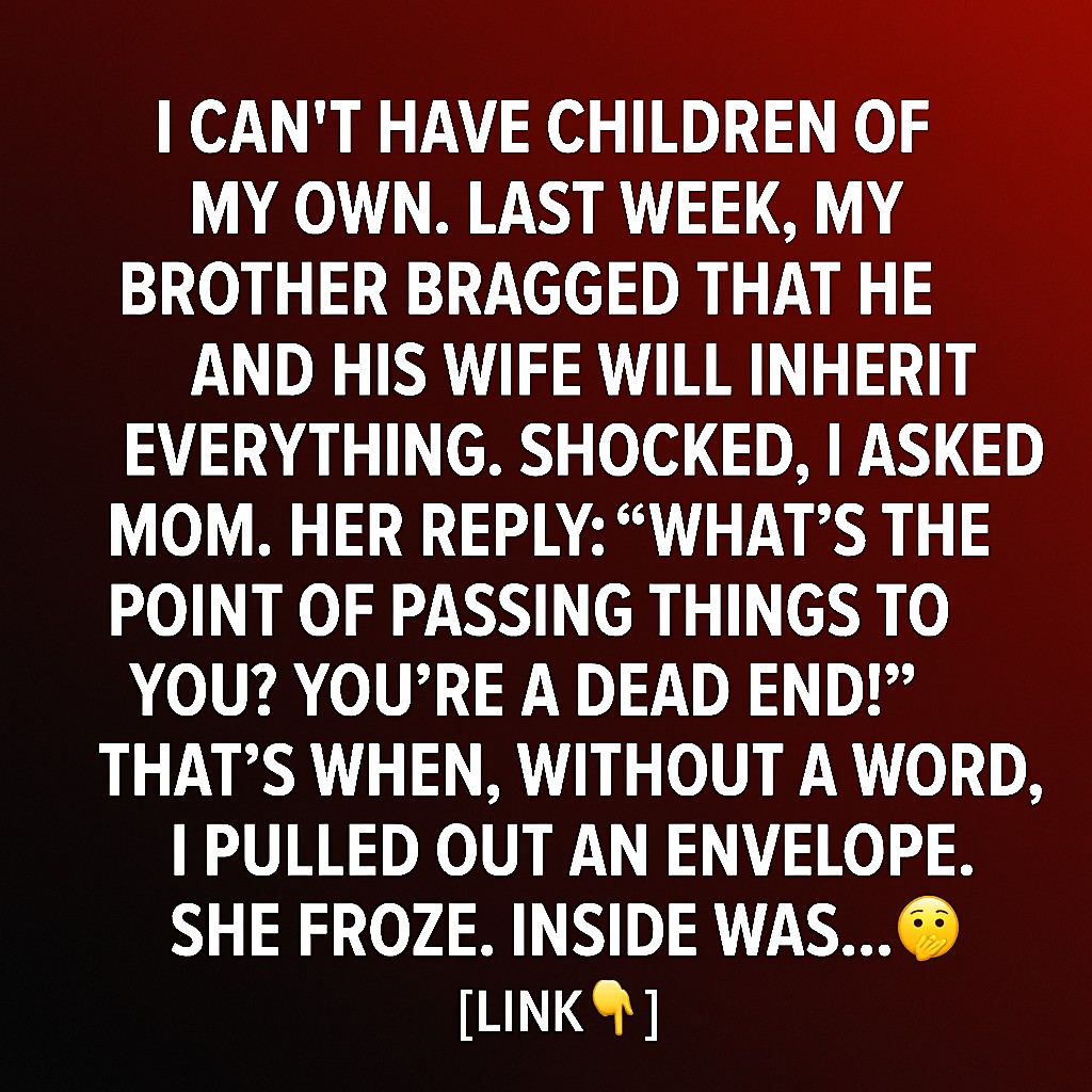 She Said I Was a ‘Dead End’—Until I Handed Her an Envelope That Changed Everything