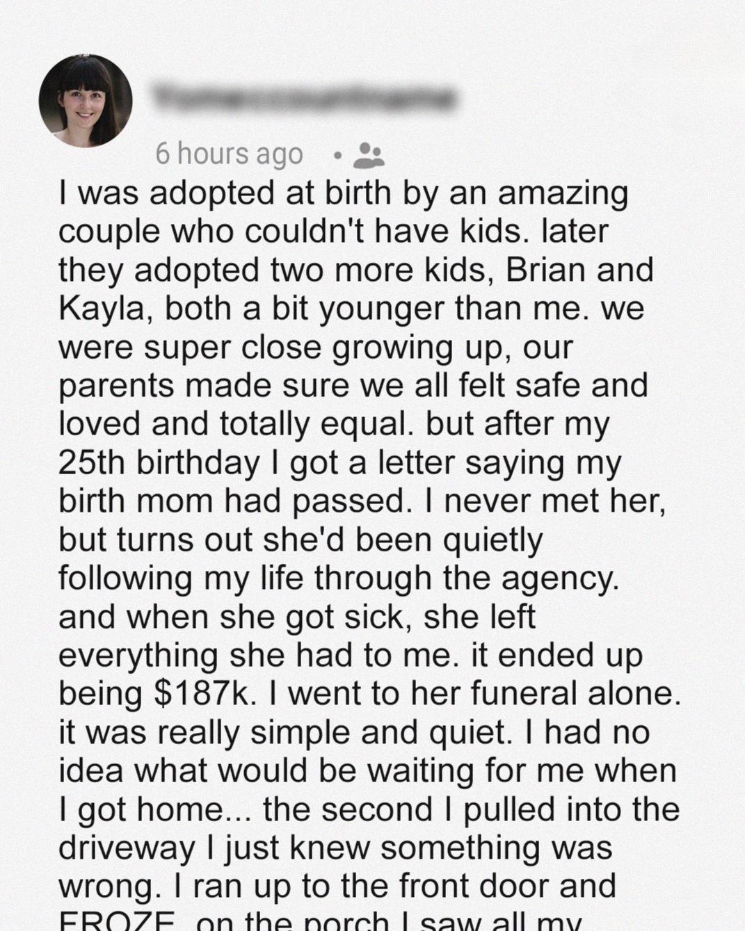 I Inherited My Birth Mother’s Estate — What Happened Next Changed Everything