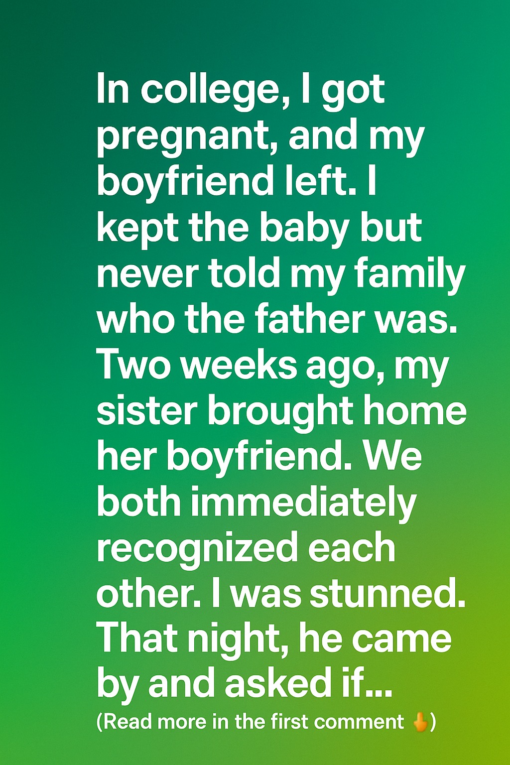 When My Sister Introduced Her Boyfriend, I Never Expected to See Him Again