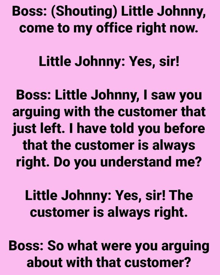 When the Boss Said “The Customer Is Always Right,” Little Johnny’s Reply Left Everyone Speechless