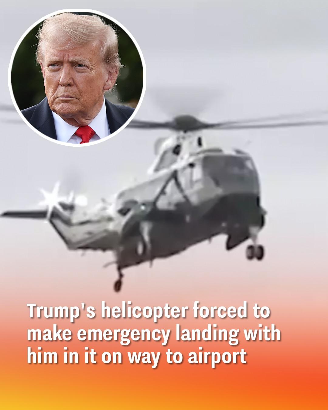 Trump’s Helicopter Makes Sudden Emergency Landing During UK Trip — What Happened Next Surprised Onlookers