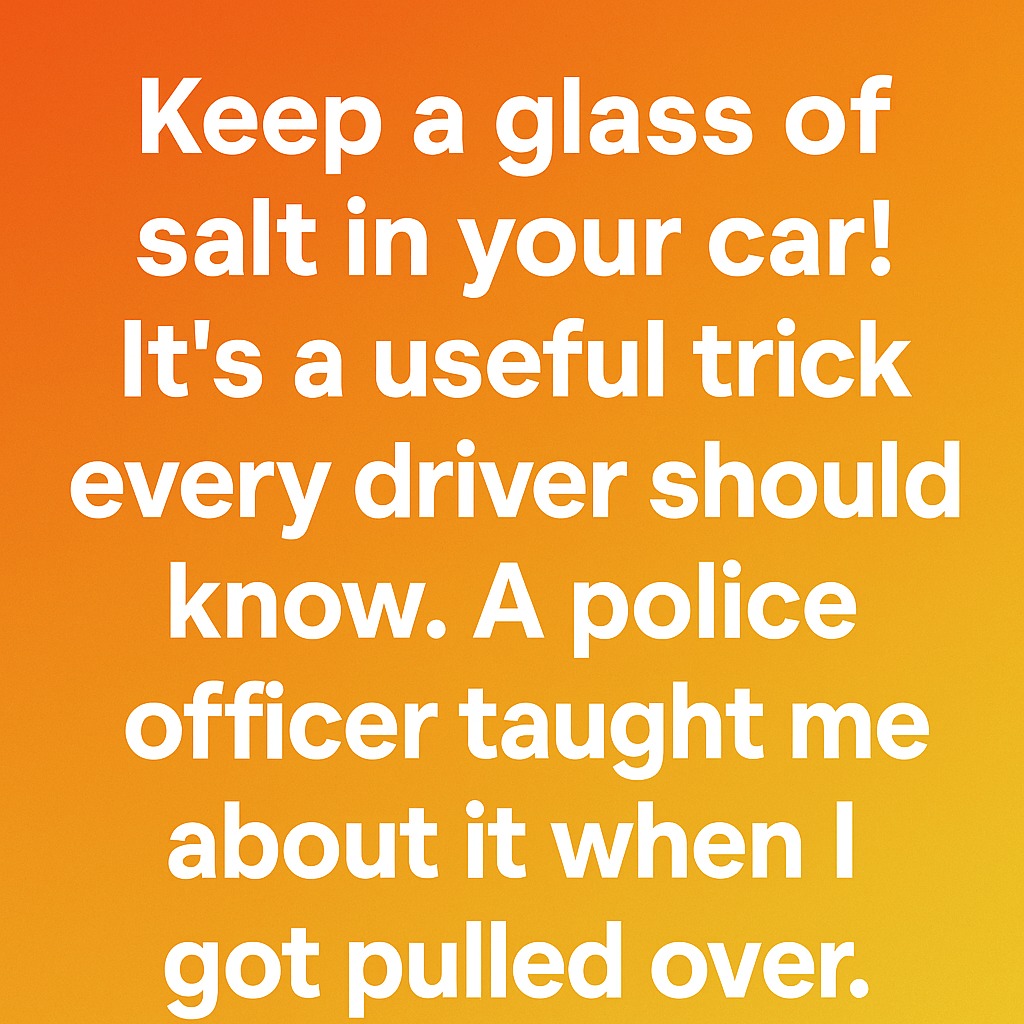 Keep a Glass of Salt in Your Car – A Simple Trick You Might Not Know