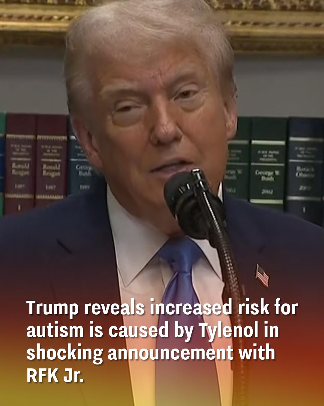 Trump and RFK Jr. Spark Debate After Linking Autism Risk to Common Painkiller