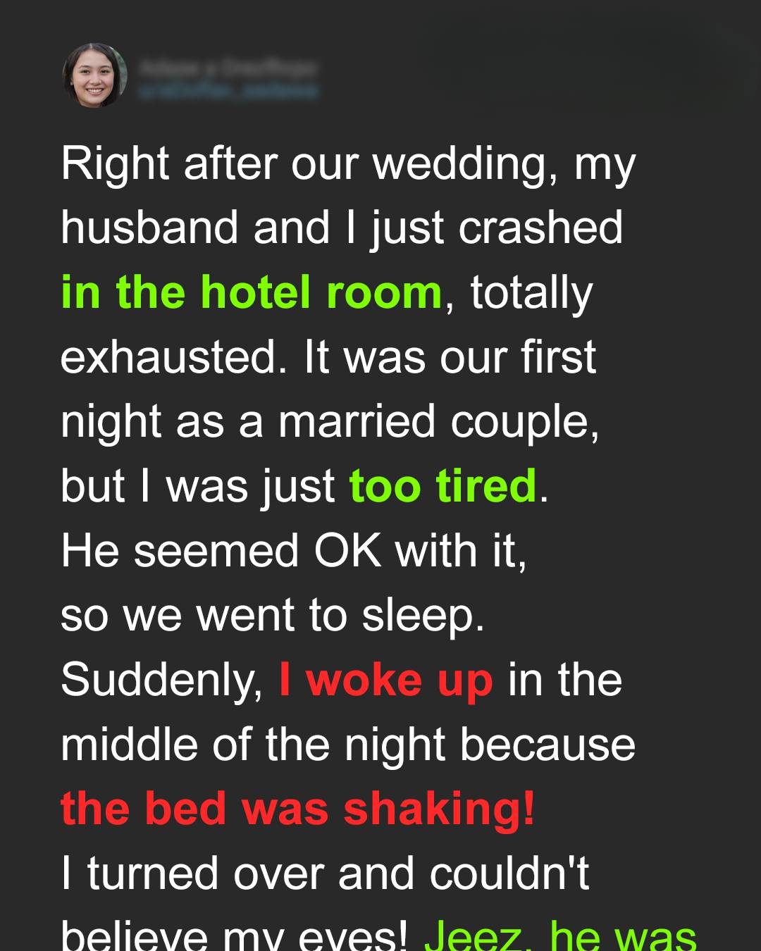 Our Wedding Night Didn’t Go as Planned – The Truth Changed Everything