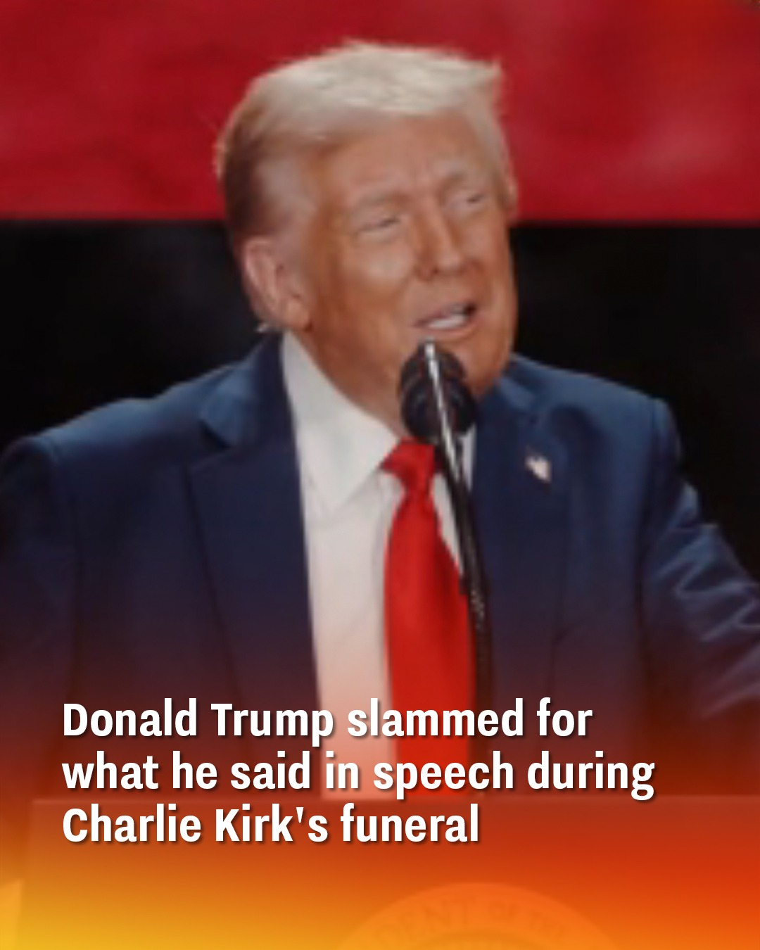 Donald Trump Criticized for Remarks During Charlie Kirk’s Memorial Speech