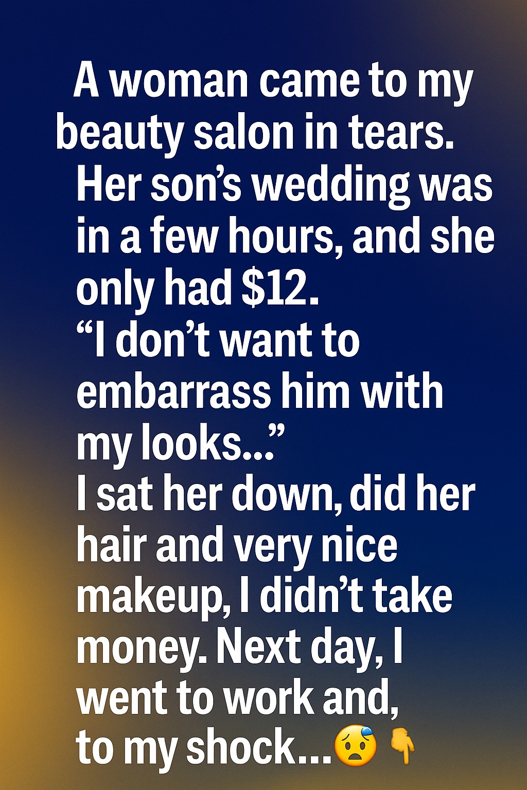 She Walked Into My Salon Crying With Only  — What Happened Next Brought Us Both to Tears