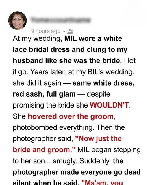 My MIL Wore White to Two Weddings — This Time, the Photographer Made Her Face the Truth My MIL Wore White to Two Weddings — This Time, the Photographer Made Her Face the Truth