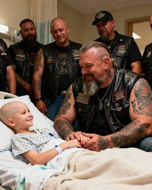 40 Bikers Formed a Round-the-Clock Guard So a Little Girl in Hospice Would Never Feel Alone
