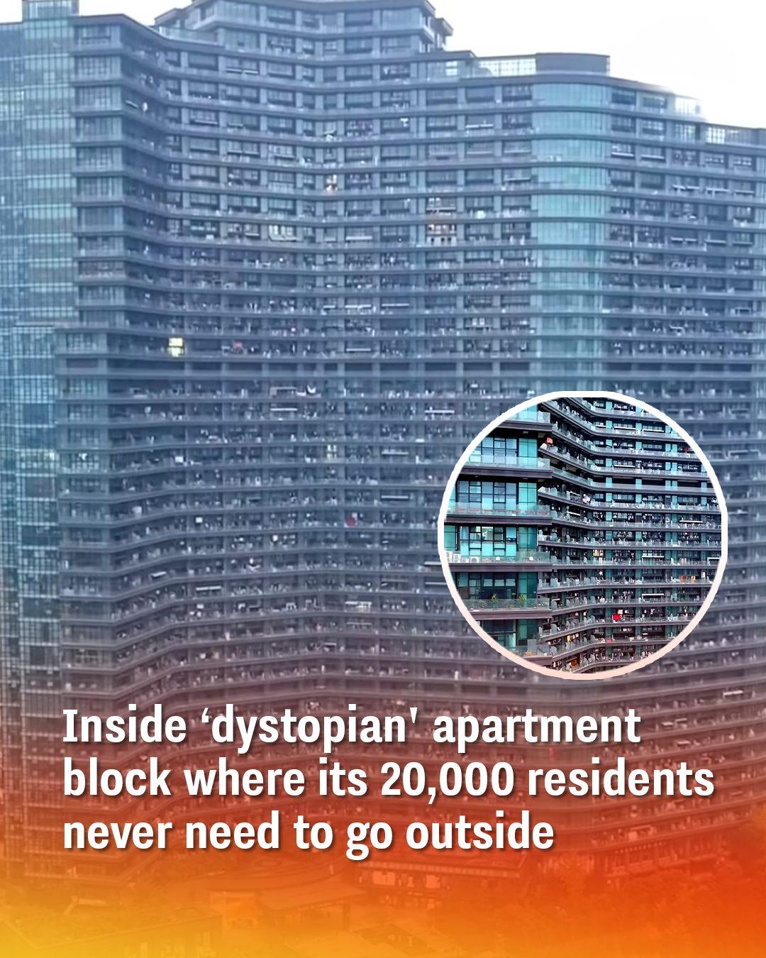 Inside the Mega Apartment Block Where 20,000 People Practically Live in a Self-Contained City