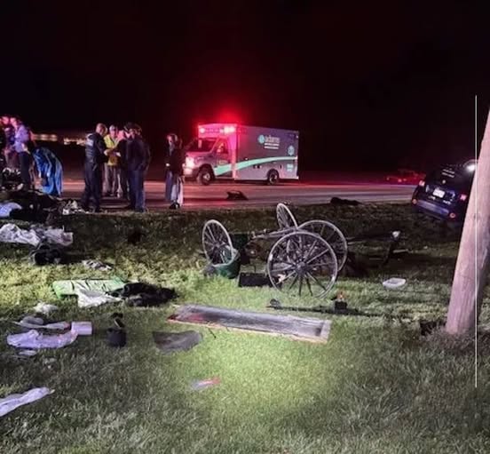 Late-Night Tragedy: Jeep Slams into Amish Buggy in Berne, Father Airlifted and Several Children Injured