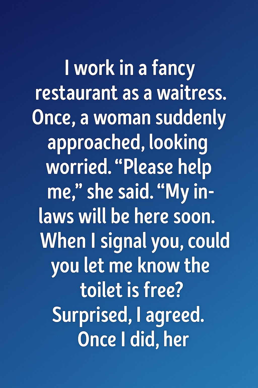The Subtle Gesture That Gave Her a Moment of Peace
