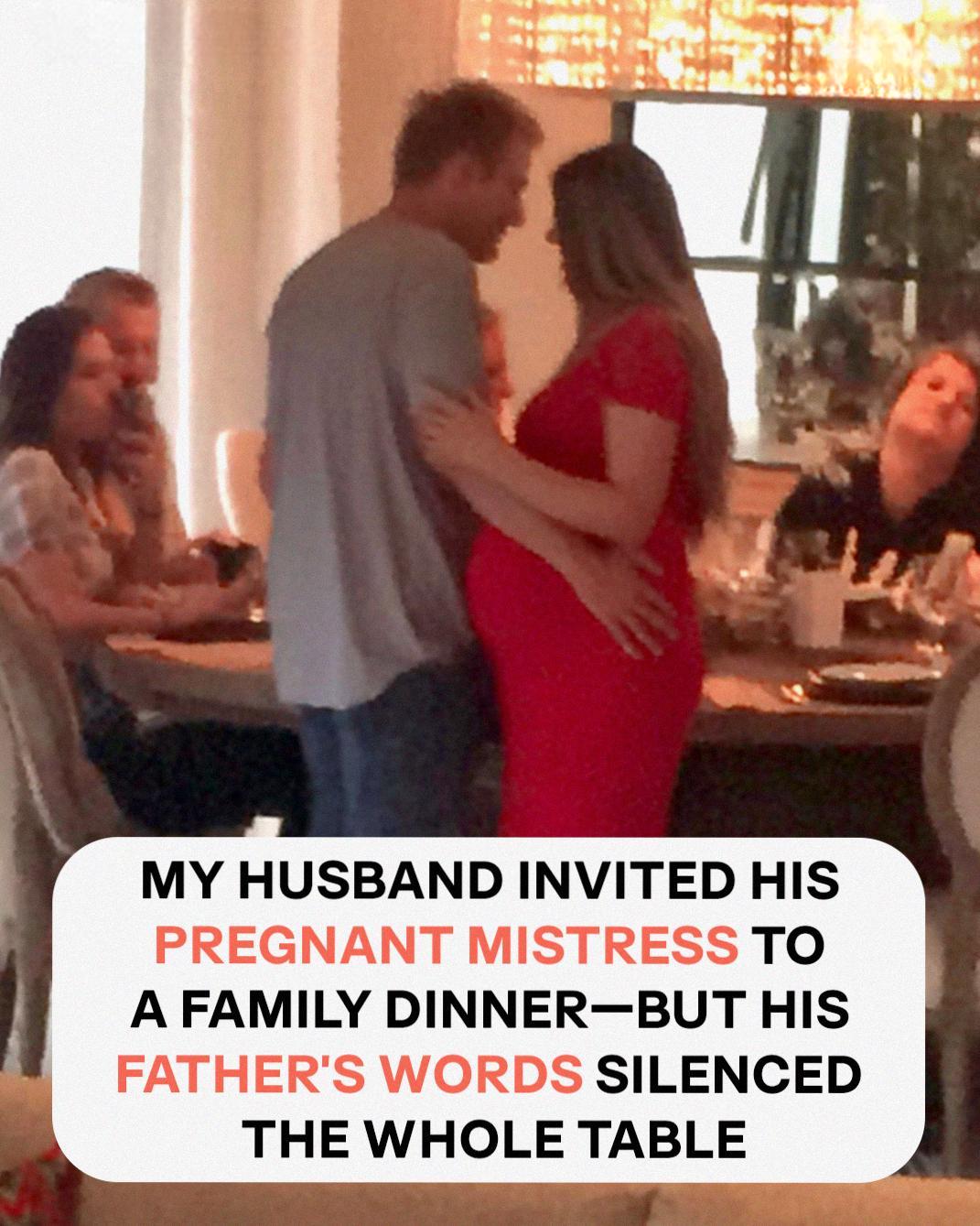 My Husband Shocked Everyone by Bringing His Pregnant Mistress to Our Family Dinner — But His Parents Had the Last Word