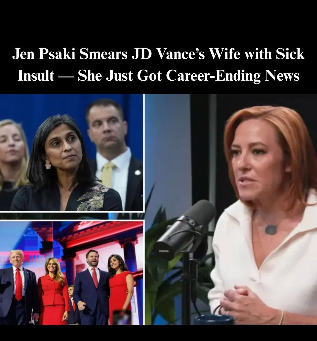 Jen Psaki’s Comments About JD Vance and His Wife Ignite Backlash Across the Political Spectrum
