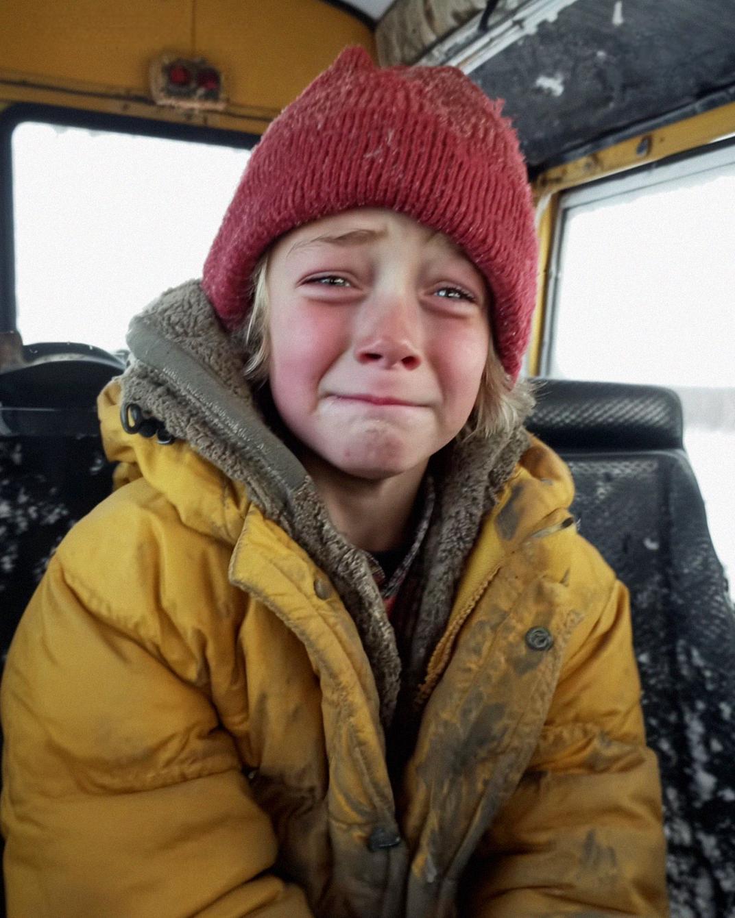 I Saw a Little Boy Crying Alone on the School Bus — What I Found When I Looked Closer Broke My Heart