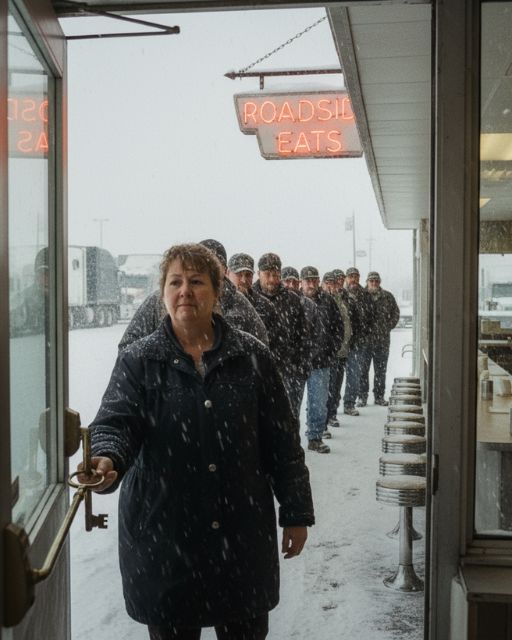 She Opened Her Diner in a Blizzard for 12 Stranded Truckers — What Happened Next Became the Talk of the Town