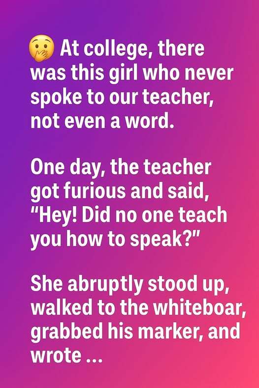 She Never Spoke in Class — Until One Day She Stood Up and Silenced Everyone