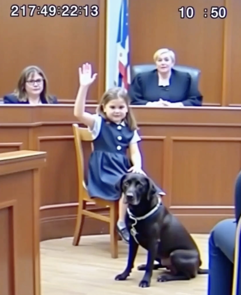 With Her Service Dog by Her Side, a Young Girl Finally Found Her Voice in Court