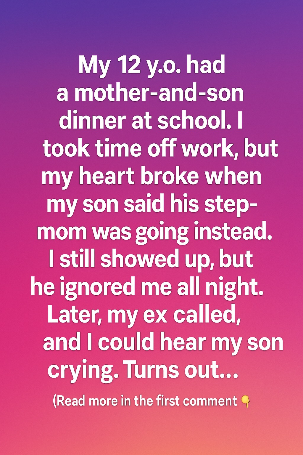 The School Night Misunderstanding That Brought a Mother and Son Closer Than Ever