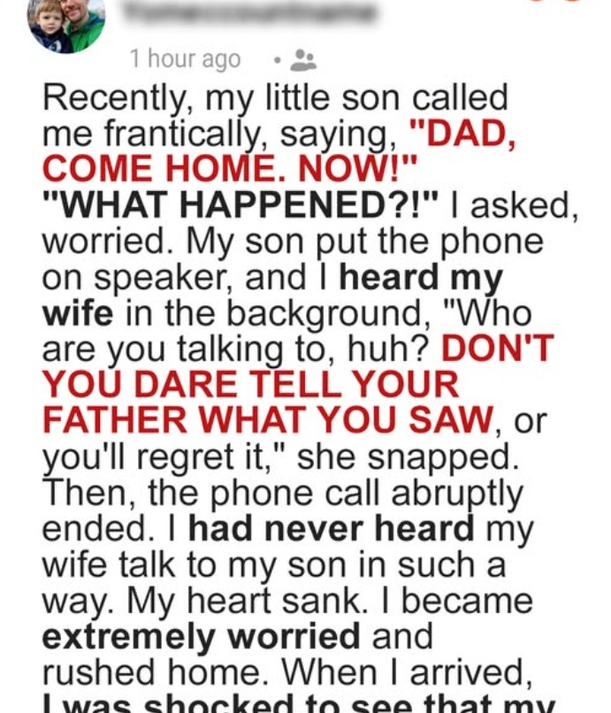 My Son’s Frantic Call Terrified Me — But the Truth Waiting at Home Brought Me to Tears