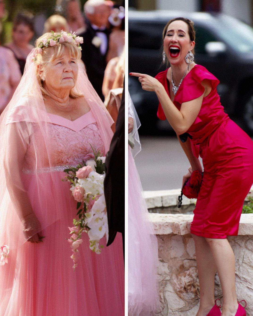 My Daughter-in-Law Mocked the Pink Dress I Sewed for My Wedding — But My Son’s Response Left Everyone Speechless