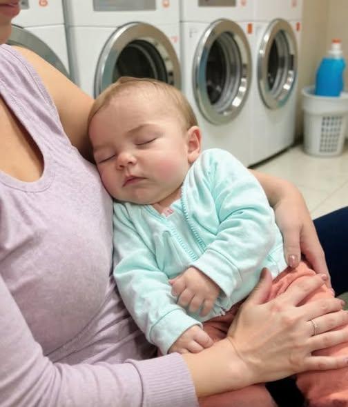 I Fell Asleep at the Laundromat with My Baby After a Night Shift — What I Found in the Washer Changed Everything